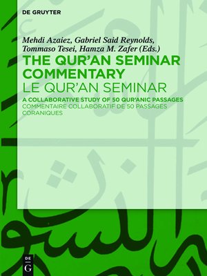 cover image of The Qur'an Seminar Commentary / Le Qur'an Seminar
